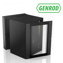 Rack Mural 12U 590mm prof Pivotante 2 cuerpos GENROD